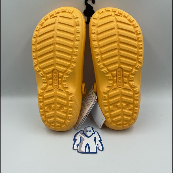 Crocs Cotton Lined Orange Clogs Women’s Sz 7 - Picture 2 of 2